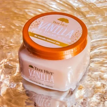 Tree Hut Vanilla Shea Sugar Scrub Exfoliate Hydrate 18 oz