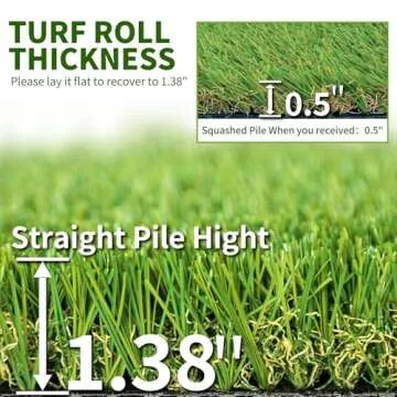 SunVilla Realistic Indoor/Outdoor Turf 6FT X 8FT