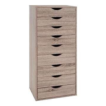 Stylish Naomi Home 9 Drawer Dresser for Bedrooms