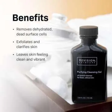 Revision Skincare Purifying Cleansing Gel with Salicylic Acid, Concentrated Exfoliating Daily Face Wash for Oily Skin, 3.4 Ounces