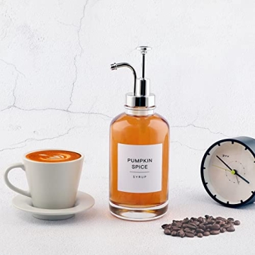 84 Coffee Syrup Labels for Stylish Coffee Organization