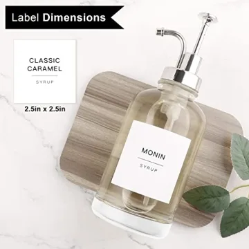 84 Coffee Syrup Labels for Stylish Coffee Organization
