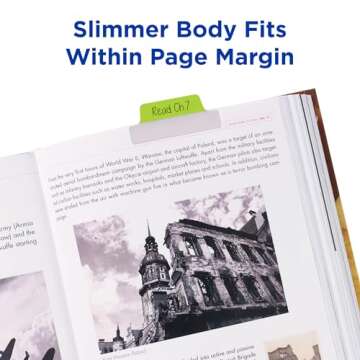 Avery Margin Ultra Tabs - Repositionable 2-Sided Writable Neon Tabs