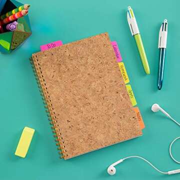 Avery UltraTabs 24 Assorted Neon Page Tabs for Easy Organization