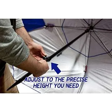 Sport-Brella Vented SPF 50+ Sun and Rain Canopy Umbrella for Beach and Sports Events (8-Foot, Red)