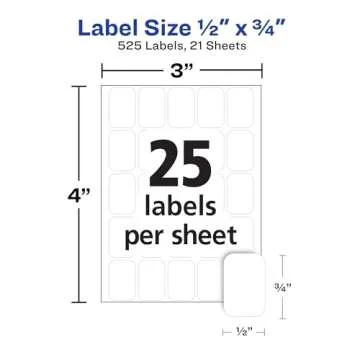 Avery Multi-Use Removable Labels - Convenient and Versatile