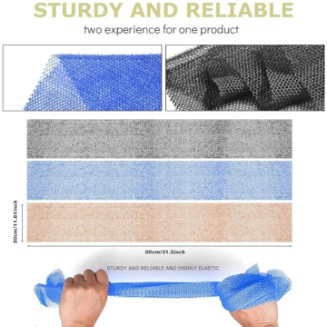 African Net Sponge Exfoliating Shower Scrubber Set for Radiant Skin