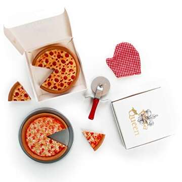 Queen's Treasures 18 Inch Doll Pizza Party Set