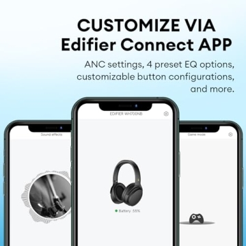 Edifier WH700NB Headphones with 68H Playtime and AI Noise Cancelling