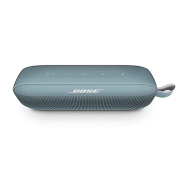 Bose SoundLink Flex Bluetooth Speaker, Portable Speaker with Microphone, Wireless Waterproof Speaker for Travel, Outdoor and Pool Use, Stone Blue