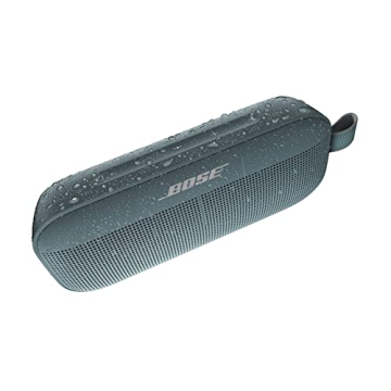 Bose SoundLink Flex Bluetooth Speaker, Portable Speaker with Microphone, Wireless Waterproof Speaker for Travel, Outdoor and Pool Use, Stone Blue