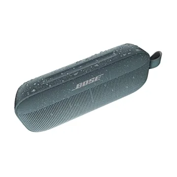 Bose SoundLink Flex Bluetooth Speaker, Portable Speaker with Microphone, Wireless Waterproof Speaker for Travel, Outdoor and Pool Use, Stone Blue