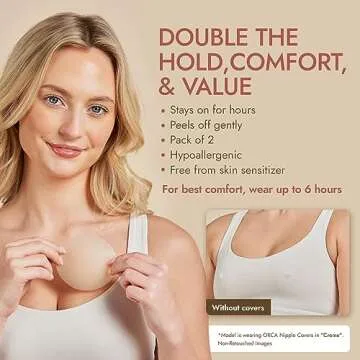 Orca Beauty Nipple Covers - Reusable & Comfortable in 6 Shades