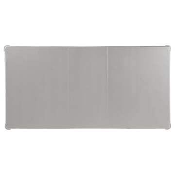 Coaster Home Furnishings Bling Game 5-Piece Dining Set with Rectangular Extension Leaf Table, Metallic/Metallic Platinum