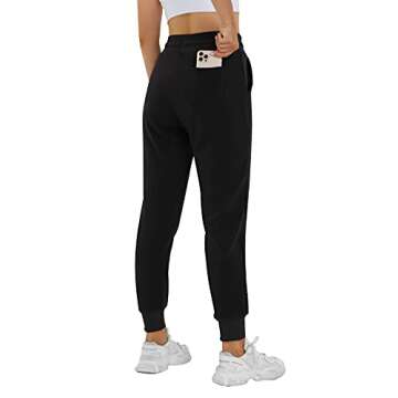 Heathyoga Fleece Lined Joggers for Women Thermal Sweatpants for Women Joggers with Pockets Workout P...