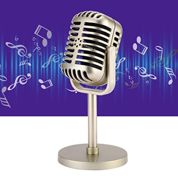 Facmogu Retro Microphone Prop for Parties and Decor