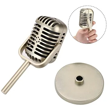 Facmogu Retro Microphone Prop for Parties and Decor