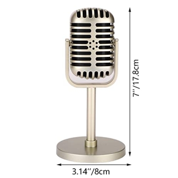 Facmogu Retro Microphone Prop for Parties and Decor