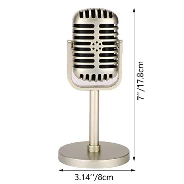 Facmogu Retro Microphone Prop for Parties and Decor
