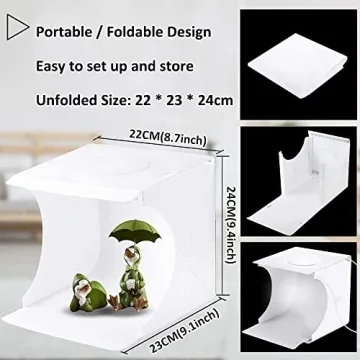 DUCLUS Mini Photo Studio Light Box for Captivating Images