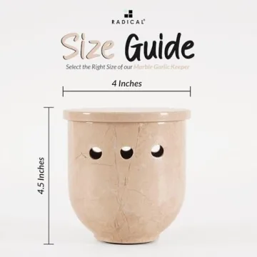 Radicaln Marble Garlic Keeper for Elegant Kitchen Storage