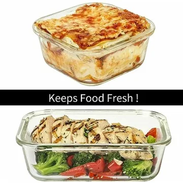 24 Pc Airtight Glass Food Storage Containers for Meal Prep