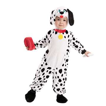 Spooktacular Creations Halloween Baby Dalmatian Puppy Costume for Toddler, Kids Dog Costume Halloween Trick or Treat Party (6-12 months)