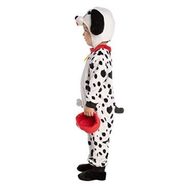 Spooktacular Creations Halloween Baby Dalmatian Puppy Costume for Toddler, Kids Dog Costume Halloween Trick or Treat Party (6-12 months)
