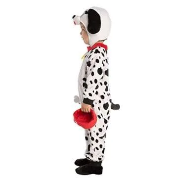 Spooktacular Creations Halloween Baby Dalmatian Puppy Costume for Toddler, Kids Dog Costume Halloween Trick or Treat Party (6-12 months)