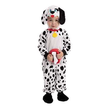 Spooktacular Creations Halloween Baby Dalmatian Puppy Costume for Toddler, Kids Dog Costume Halloween Trick or Treat Party (6-12 months)
