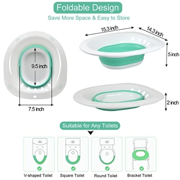 RUGUO Sitz Bath for Hemorrhoids - Compact Comfort Solution