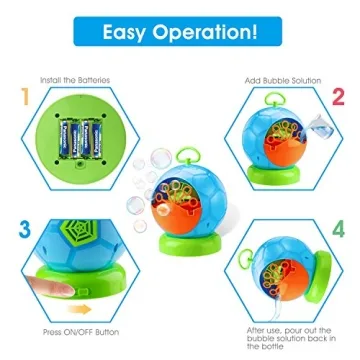 Fansteck Kids Bubble Machine for Parties and Fun