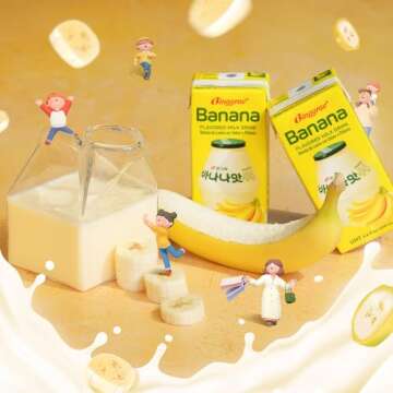 Binggrae Banana Flavored Milk [Korea’s No 1 Classic & Original Banana Milk] - Sweet, Smooth & Crea...
