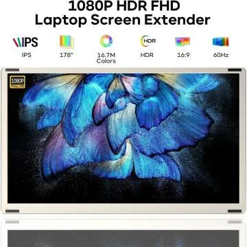 15.6" Portable Laptop Screen Extender - FHD Monitor