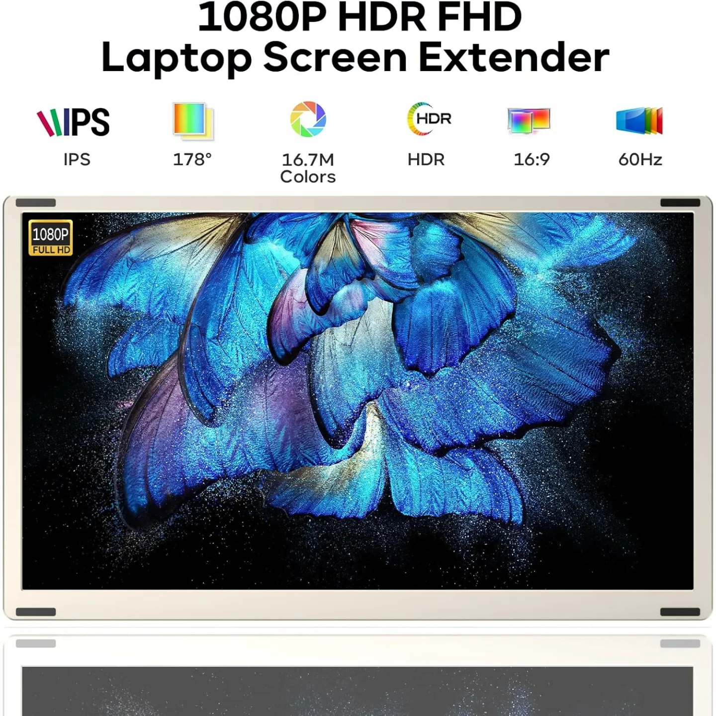 15.6" Portable Laptop Screen Extender - FHD Monitor