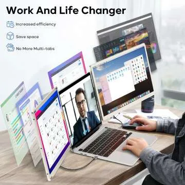 15.6" Portable Laptop Screen Extender - FHD Monitor