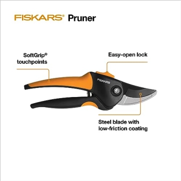 Fiskars Bypass Pruning Shears for Durable Garden Care