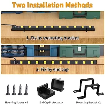 ZESEN 10 Outlet Surge Protector Power Strip for Workshop