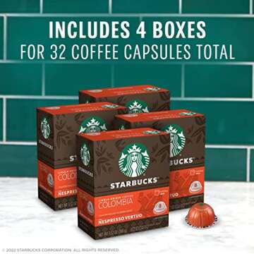 Starbucks by Nespresso Colombia Coffee Capsules for Vertuo