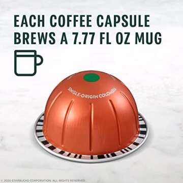 Starbucks by Nespresso Colombia Coffee Capsules for Vertuo