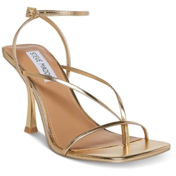 Elegant Steve Madden Women’s Annie Heeled Sandal in Champagne