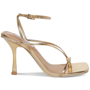 Elegant Steve Madden Women’s Annie Heeled Sandal in Champagne