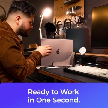 Ascrono Vertical Dock for 14" MacBook Pro - Sleek & Functional Dual Display Docking Station