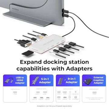 Ascrono Dock for 14" MacBook Pro - Dual Display Ready