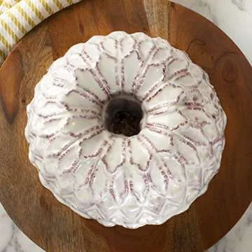 Nordic Ware Bundt Pan with Stained Glass Design for Baking