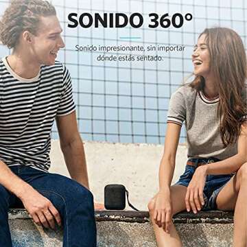 Anker Shower Speaker, Soundcore Motion Q Portable Bluetooth Speaker, 360° Speaker with Dual 8W Driv...