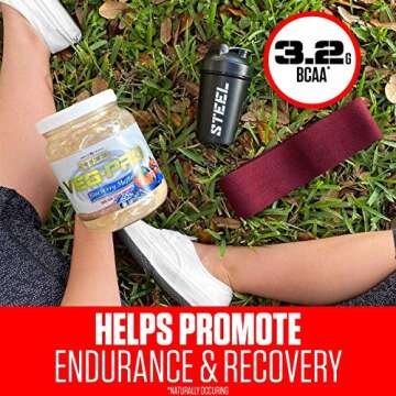 Steel Supplements Veg-PRO Vegan Protein Powder, Blueberry Muffin - Organic Pea Protein Powder, Gluten Free, Dairy Free, Soy Free, Non GMO, BCAA Amino Acid (25 Servings, 1.65lbs)