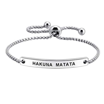 SOUSYOKYOSAM Hakuna Matata Macrame Bracelet - Perfect Gift for Best Friends