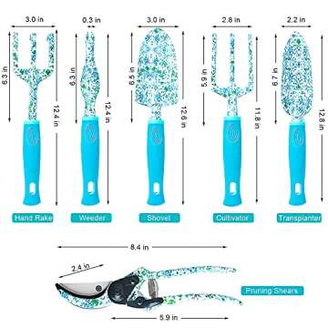 EIFFTER Garden Tool Set for Women, Durable and Stylish