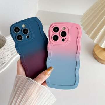 Stylish iPhone 14 Pro Case - Durable Green Blue Design